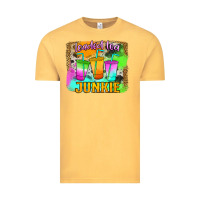 Vintage Mustard Loaded Tea Junkie Vintage Tee - Jasminsmagicworld