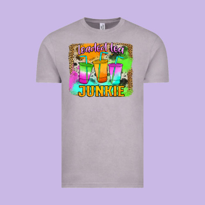 Loaded Tea Junkie Vintage Tee Designed By Jasminsmagicworld