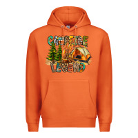 Carrot Campfire Legend Premium Hoodie - CowhideDigitalArt