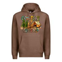 Chestnut Campfire Legend Premium Hoodie - CowhideDigitalArt