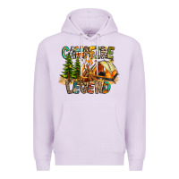Lilac Campfire Legend Premium Hoodie - CowhideDigitalArt