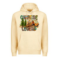 Pina Colada Campfire Legend Premium Hoodie - CowhideDigitalArt