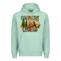 Seafoam Campfire Legend Premium Hoodie - CowhideDigitalArt