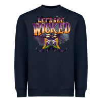 Navy lets get wıcked Heavyweight Sweatshirt - BarkalooDesign