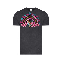 Vintage Black valentine's day rainbow heart olivia Vintage Tee - OliviaCreatesArt