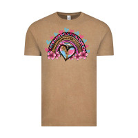Vintage Coffee valentine's day rainbow heart olivia Vintage Tee - OliviaCreatesArt