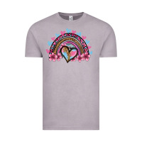 Vintage Zinc valentine's day rainbow heart olivia Vintage Tee - OliviaCreatesArt