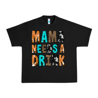 Black Mama Needs a Drink Urban Heavy Tee - CowCowDesign