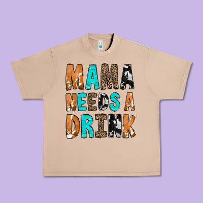 Mama Needs A Drink Urban Heavy Tee Designed By Cowcowdesign