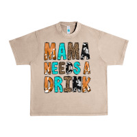 French Oak Mama Needs a Drink Urban Heavy Tee - CowCowDesign