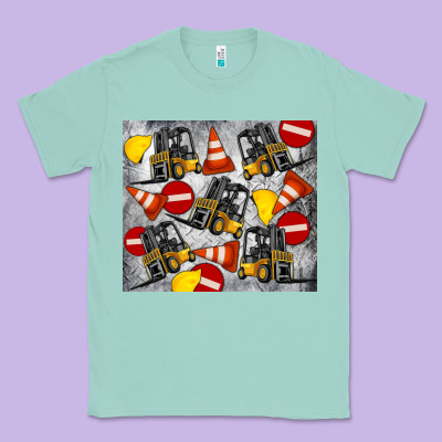 Forklift Tumbler Classic Tee Designed By Artiststas