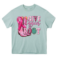 Arona give cancer the boot Heavy Core Tee - NancyCooperArtShop