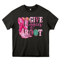 Asphalt give cancer the boot Heavy Core Tee - NancyCooperArtShop