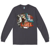 Smoke All American Girl Long Sleeve Tee - FaDigitalArtStudio