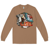 Toasted Coconut All American Girl Long Sleeve Tee - FaDigitalArtStudio