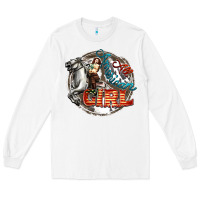 White All American Girl Long Sleeve Tee - FaDigitalArtStudio