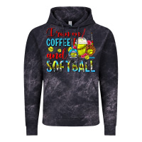Cloud Black I Run On Coffee And Softball Frappe Vintage Hoodie - FaDigitalArtStudio