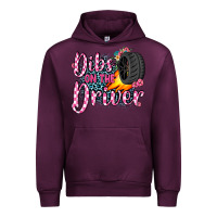 Mauve Wine dibs on the driver Urban Hoodie - JahusDesignShop