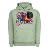 Pigment Oil Green dibs on the driver Urban Hoodie - JahusDesignShop