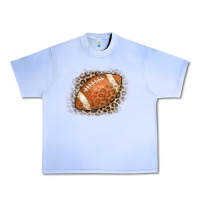 Grape Ice American Football Leopard Urban Heavy Tee - CowCowDesign