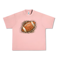 Salmon American Football Leopard Urban Heavy Tee - CowCowDesign