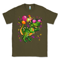 Army Green birthday t rex pink Classic Tee - CowGirlArtShop