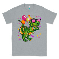 Heather Grey birthday t rex pink Classic Tee - CowGirlArtShop