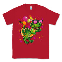 Red birthday t rex pink Classic Tee - CowGirlArtShop