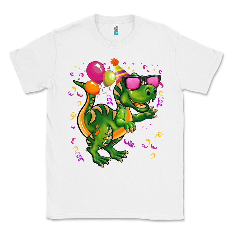 Birthday T Rex Pink Classic Tee by CowGirlArtShop | Teevron