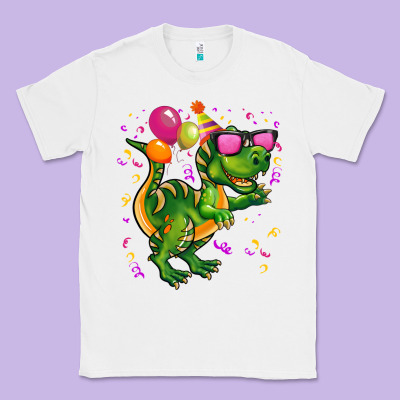 Birthday T Rex Pink Classic Tee Designed By Cowgirlartshop