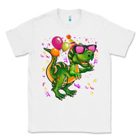 White birthday t rex pink Classic Tee - CowGirlArtShop