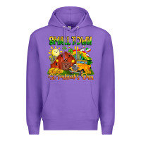 Purple Small Town St Patrick's Day Premium Hoodie - CowhideDigitalArt