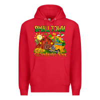 Red Small Town St Patrick's Day Premium Hoodie - CowhideDigitalArt