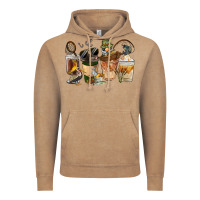 Vintage Coffee Fishing Coffee Cups Vintage Hoodie - FaDigitalArtStudio