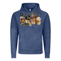Vintage Denim Fishing Coffee Cups Vintage Hoodie - FaDigitalArtStudio