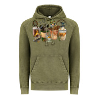 Vintage Olive Fishing Coffee Cups Vintage Hoodie - FaDigitalArtStudio