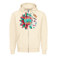 Sandshell western licensed vocational nurse medical instruments Zipper Hoodie - BarkalooDesign