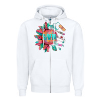 White western licensed vocational nurse medical instruments Zipper Hoodie - BarkalooDesign