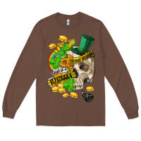 Chestnut when you are dead inside but its st.patricks Long Sleeve Tee - FaDigitalArtStudio