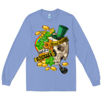 Colony Blue when you are dead inside but its st.patricks Long Sleeve Tee - FaDigitalArtStudio