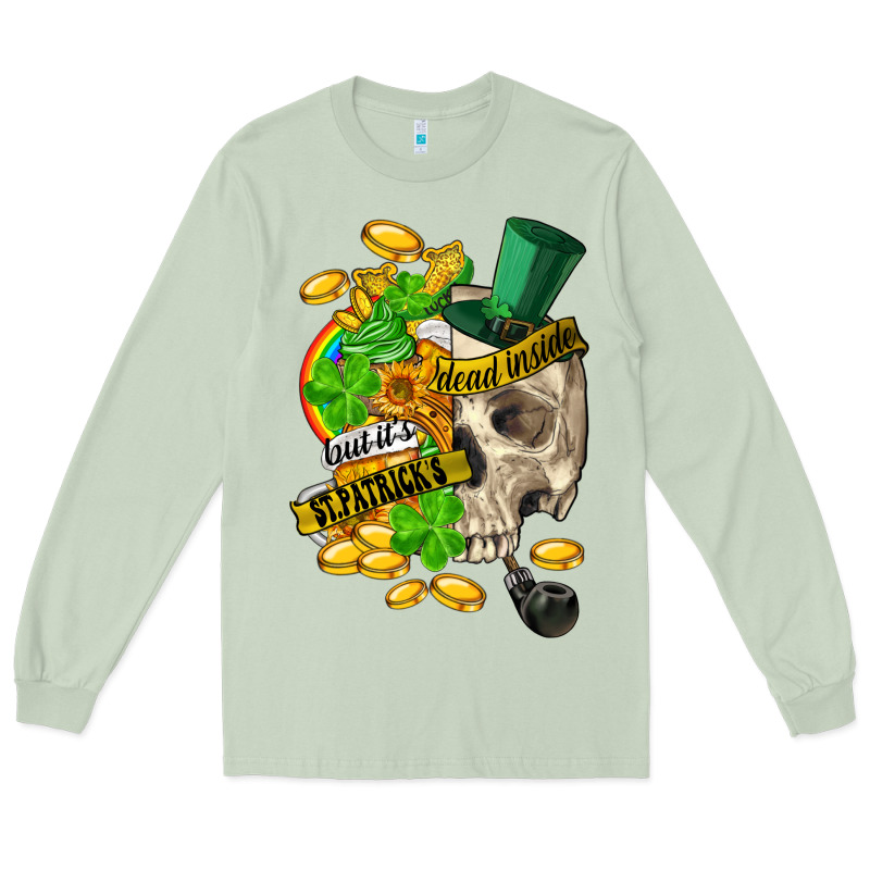 When You Are Dead Inside But Its St.patricks Long Sleeve Tee by FaDigitalArtStudio | Teevron