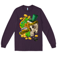Plum when you are dead inside but its st.patricks Long Sleeve Tee - FaDigitalArtStudio