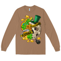 Toasted Coconut when you are dead inside but its st.patricks Long Sleeve Tee - FaDigitalArtStudio