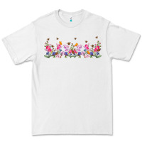 White wild flowers Premium Tee - TumblerDesignByShophia