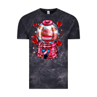 Cloud Black kiss  machine  olivia Vintage Tee - OliviaCreatesArt