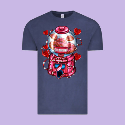 Kiss  Machine  Olivia Vintage Tee Designed By Oliviacreatesart