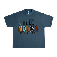 Midnight Navy The Only Hell my Momma Ever Raised Urban Heavy Tee - CowCowDesign