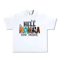 White The Only Hell my Momma Ever Raised Urban Heavy Tee - CowCowDesign