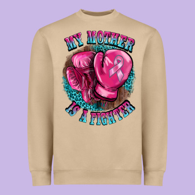 My Mother Is A Fighter Heavyweight Sweatshirt Designed By Barkaloodesign