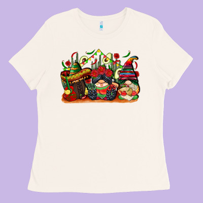 Cinco De Mayo Gnomes Ladies Tee Designed By Cowgirlartshop
